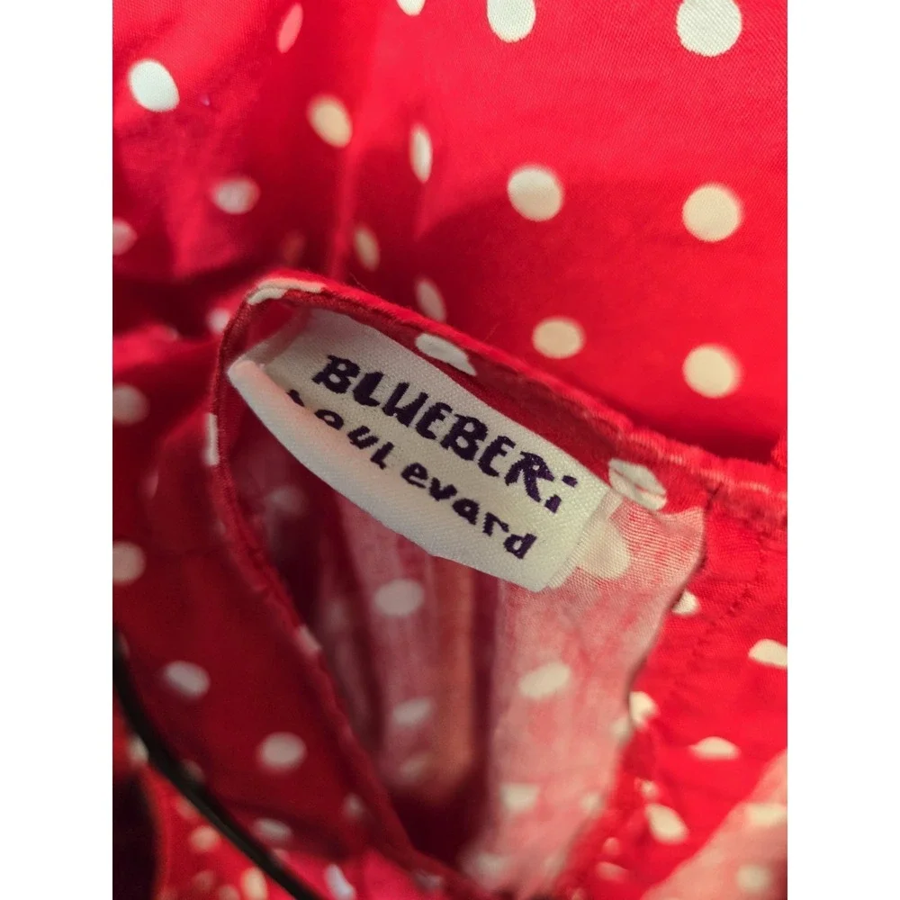 Vintage‎  Blueberi Boulevard Dress Girls  Red Dots Size 12 Years